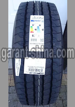 Sava Avant 5 (рулевая) 315/70 R22.5 156/150L 20PR - Фото реального протектора с этикеткой